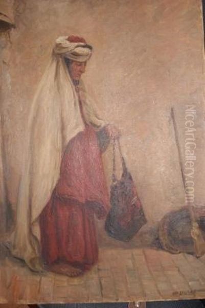 Femme Marocaine Oil Painting by Auguste J. Fr. Legras