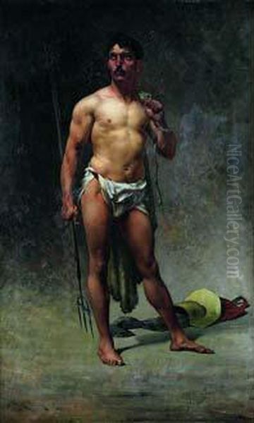 Le Gladiateur Oil Painting by Pierre-Francois Lehoux