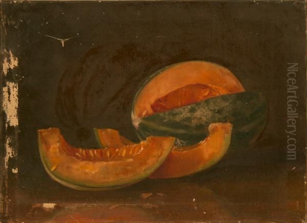 Still Life With Melon Oil Painting by Adam Lehr