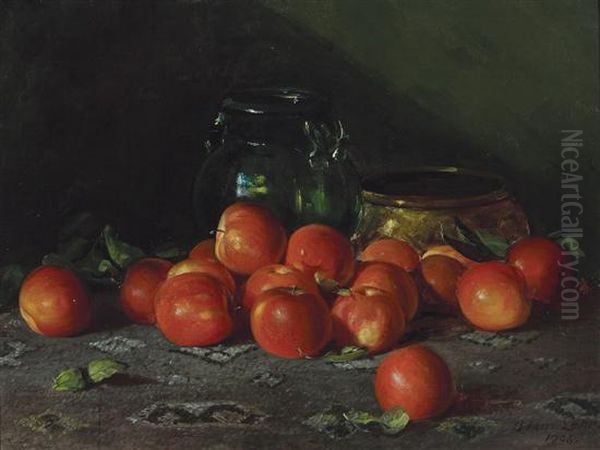 Apples, Bowl, And Copper Pot Oil Painting by Adam Lehr