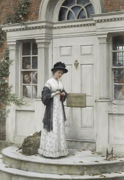 The New Governess Oil Painting by Edmund Blair Blair Leighton