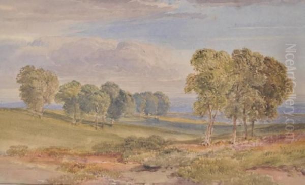 Extensive Landscape Oil Painting by William Leighton Leitch