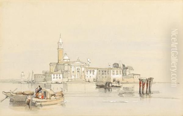 San Giorgio Maggiore, Venice Oil Painting by William Leighton Leitch