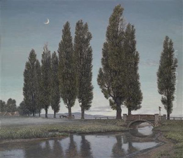 Evening I Oil Painting by Thomas Leitner