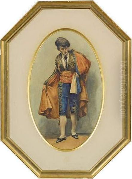 Le Toreador Oil Painting by Adolphe Frederic Lejeune