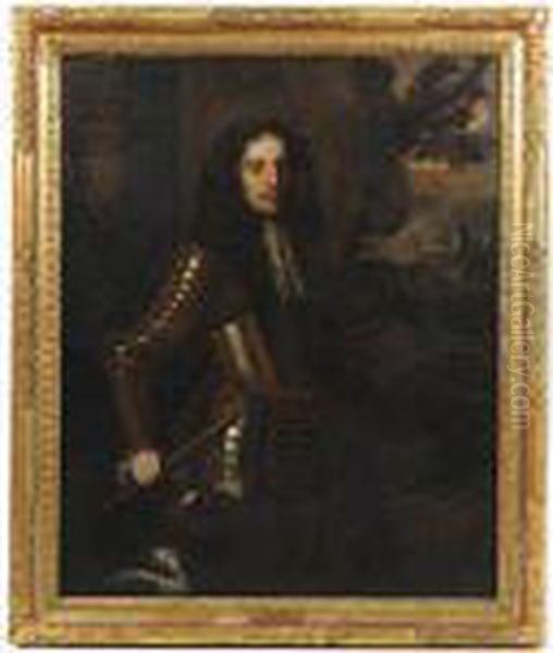 Portrait Of William Prince Of Orange In Armour Oil Painting by Sir Peter Lely