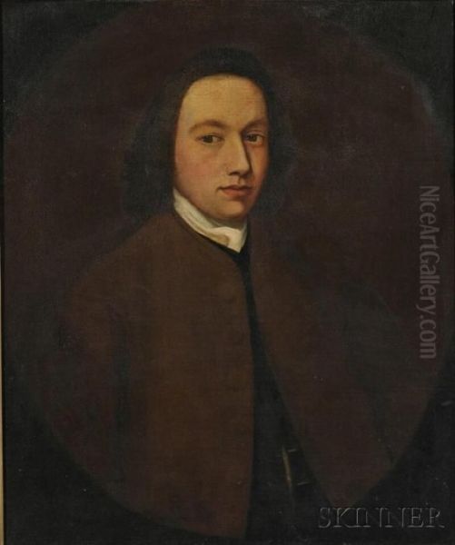 Portrait Of A Young Man In A Brown Waistcoat Oil Painting by Sir Peter Lely