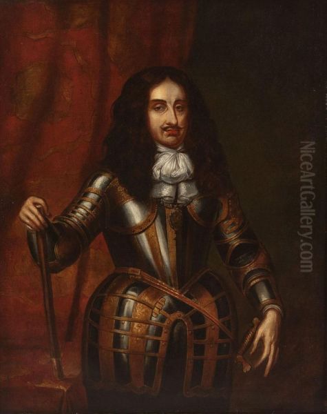 Portrait Konig Charles Ii Von England Oil Painting by Sir Peter Lely