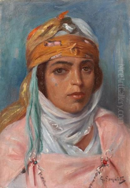 La Belle Orientale Oil Painting by Lemaitre Gustave