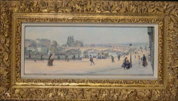 Vue De Ville Oil Painting by Lemaitre Leon Jules