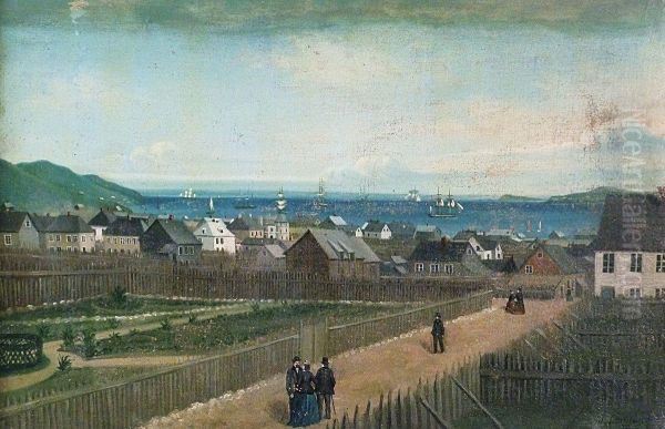 Vues De Saint Pierre Et Miquelon Oil Painting by Jacques-Antoine-Marie Lemoine