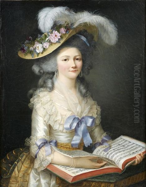 Portrait Presume De Francoise De Taulong Oil Painting by Marie Elisabeth Lemoine