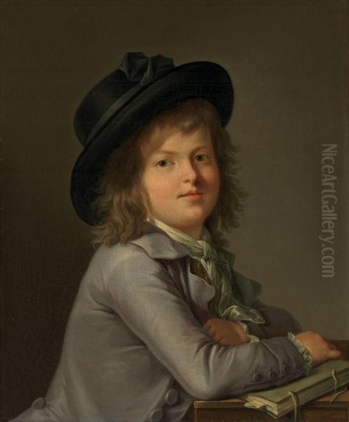 Portrait Of A Boy Oil Painting by Marie-Victoire Lemoine