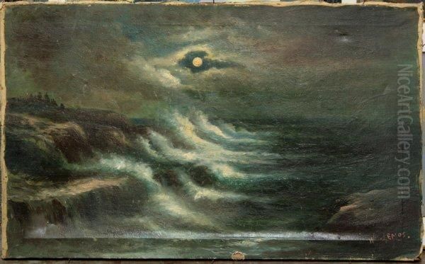 Seascape Oil Painting by William M. Lemos