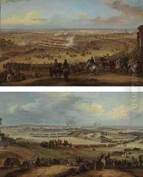 The Battle Of Fontenoy, Oil Painting by Pierre Lenfant