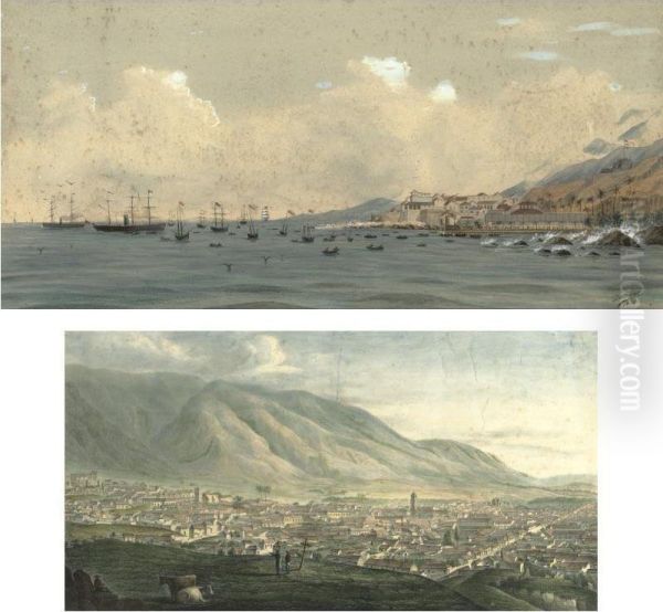 Puerto De La Guaira Oil Painting by Leon De