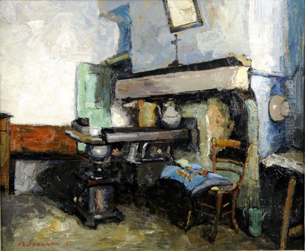 Interieur Oil Painting by Charly Leonard