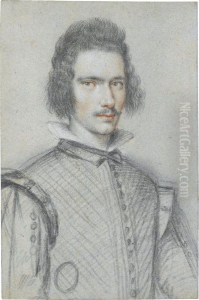 Portrait Of A Young Nobleman Oil Painting by Ottavio Leoni