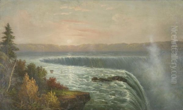 Niagara Falls Oil Painting by R.G.L. Leonori