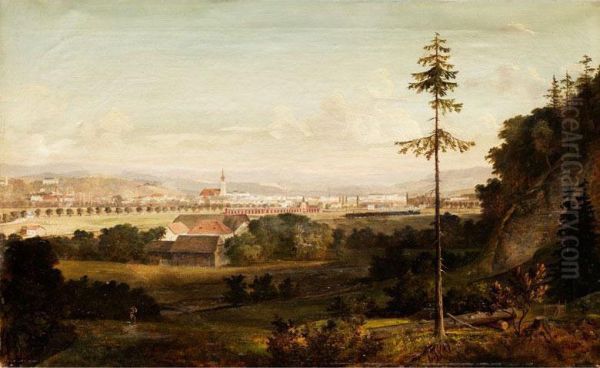 Ried Im Innkreis Oil Painting by Ferdinand Lepie