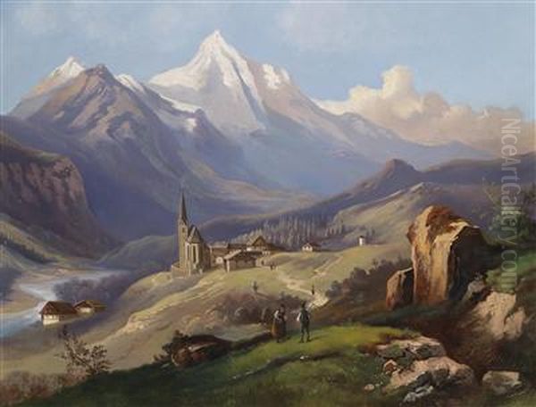 View Ofheiligenblut Oil Painting by Ferdinand Lepie