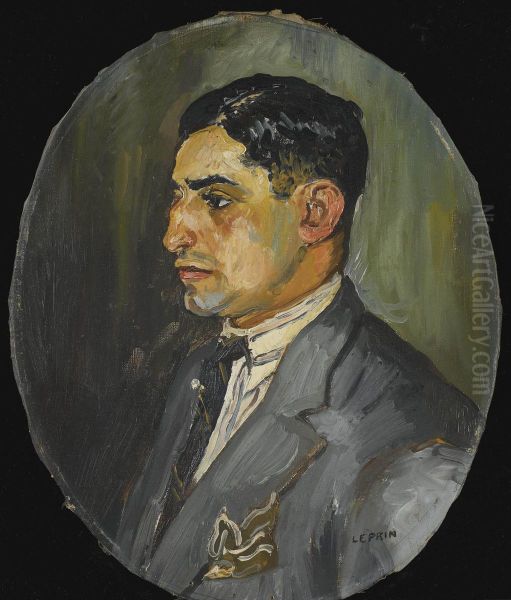 Portait De Francis Charles Oil Painting by Marcel Leprin