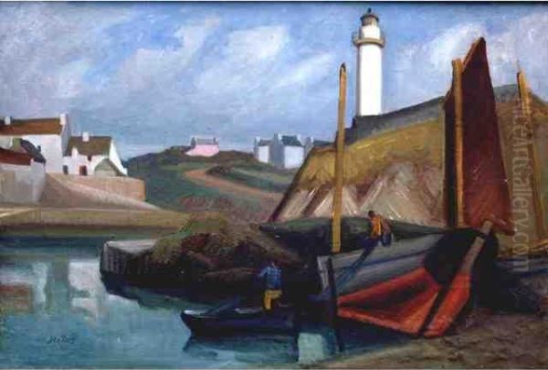 Doelan Le Port Oil Painting by Jules Leray