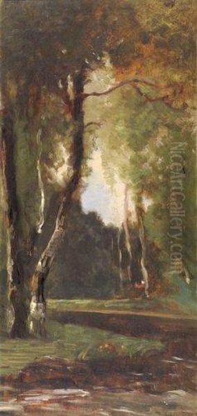 Ruisseau Dans Le Parc Oil Painting by Charles Leroux