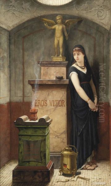 An Allegory Of Vengeful Love Oil Painting by Louis Hector Leroux