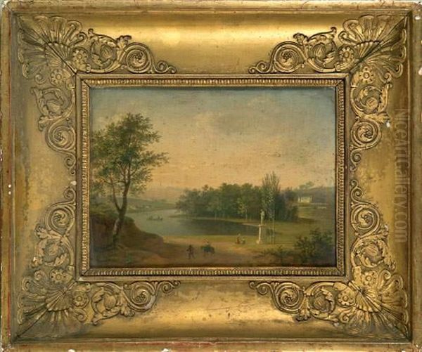 (liancourt 1741/42 - Paris 1835) Oil Painting by Francois Leroy De Liancourt