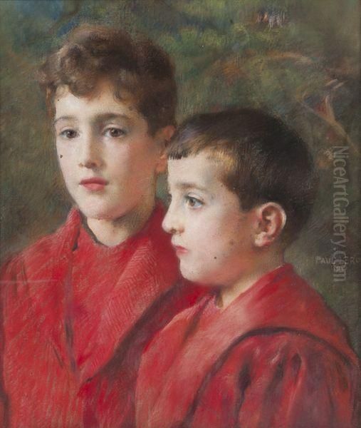 Les Enfants De Choeur. Oil Painting by Paul Alexandre Alfr. Leroy