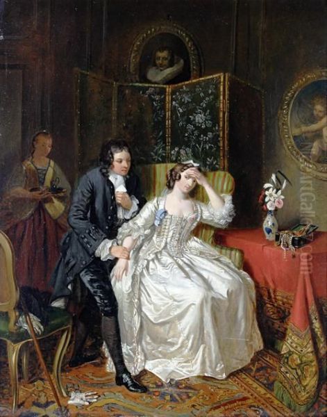 La Malade Imaginaire Oil Painting by Charles Robert Leslie