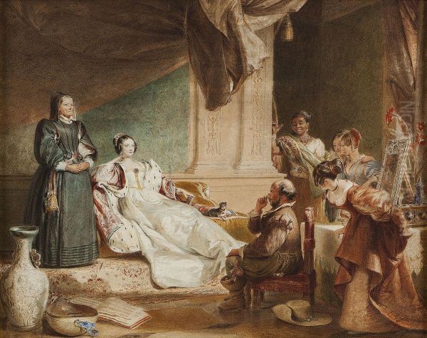 Study For Sancho Panza In The Apartment Of The Duchess Oil Painting by Charles Robert Leslie