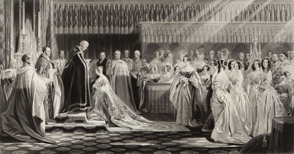 The Coronation Of Queen Victoria Oil Painting by Charles Robert Leslie