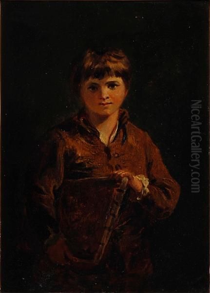 Portrait Of A Young Boy Oil Painting by Charles Robert Leslie