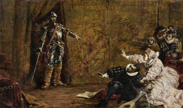 The Return Of The Knight Oil Painting by Charles Robert Leslie