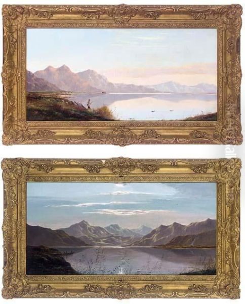 Highland By Day; And Highland By Night Oil Painting by Charles Robert Leslie