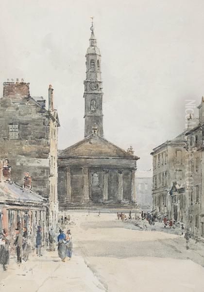 St Andrews Church, Glasgow Oil Painting by Jules Lessore