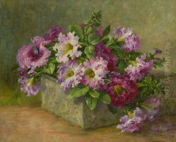 Blumenstrauss Oil Painting by Louis Letsch