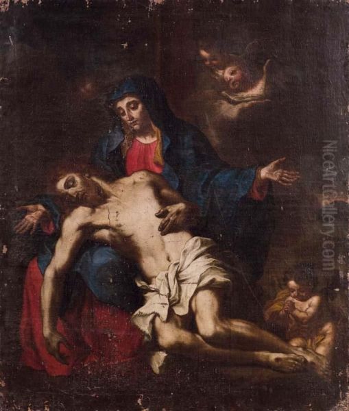 Pieta Oil Painting by Bartolomeo Letterini