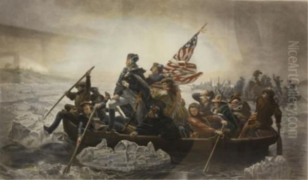 Washington Crossing The Delaware Oil Painting by Emmanuel Gottlieb Leutze