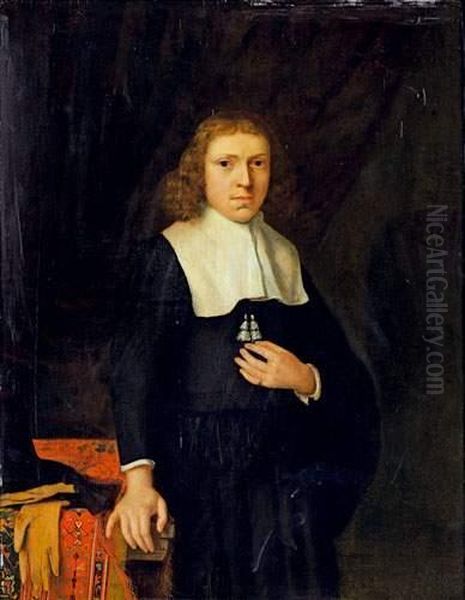 Portrait De Gentilhomme Oil Painting by Jacobus Levecq