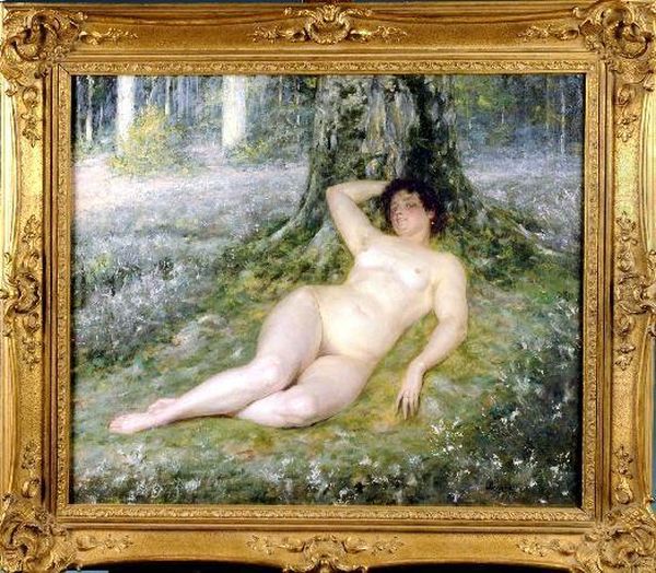 [nu Feminin] Oil Painting by Auguste Leveque