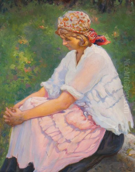 The Blond Gypsy Oil Painting by Vassilij Levi