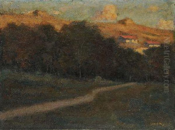 Veduta Campestre Oil Painting by Adolfo Levier