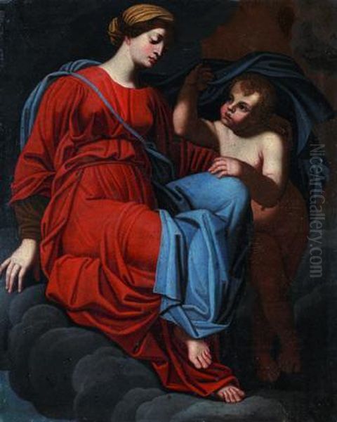 La Vierge Et L'enfant Jesus Oil Painting by Renaud Levieux