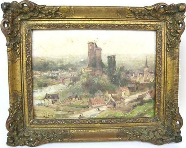 Village Landscape With Ruins Oil Painting by Maurice Levis