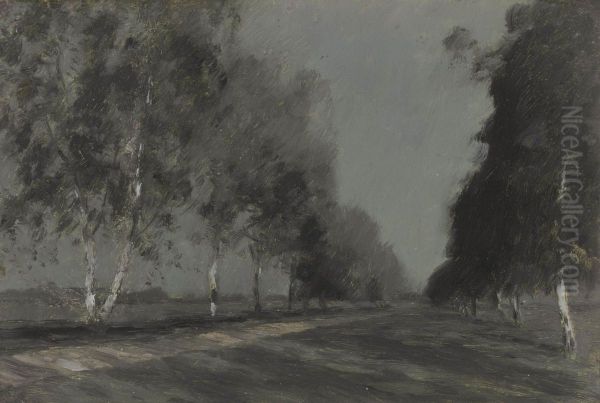 Study For 'moonlit Night' Oil Painting by Isaak Ilyich Levitan