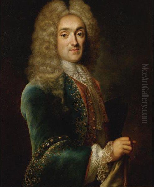 Portrait Of Nicolas Marye Oil Painting by Robert Tournieres