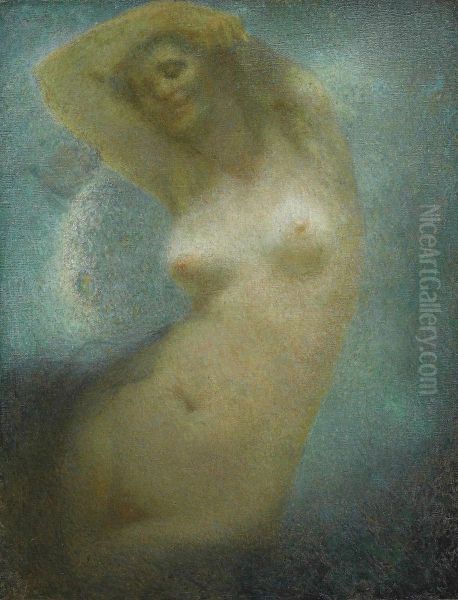 La Sonate Au Clair De Lune Oil Painting by Lucien Levy-Dhurmer